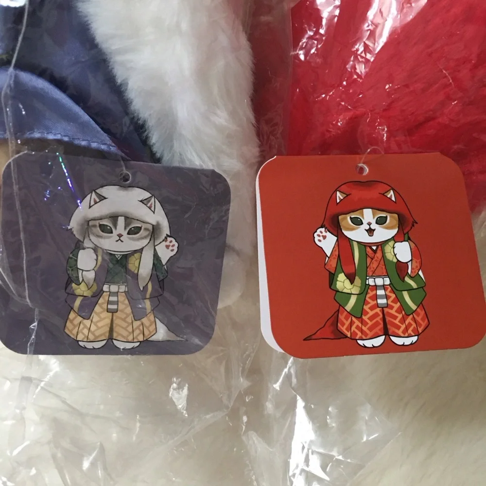 NWT mofumofu journey Kabuki Meow Plush Set